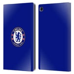Head Case Designs Officially Licensed Chelsea Football Club Halftone Crest Leather Book Flip Case Cover Compatible With Samsung Galaxy Tab S6 Lite
