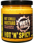 Hot & Spicy Chilli Mustard - Stark Senap med Jalapeno och Serrano Chili 227 ml (USA Import)