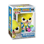 FUNKO POP! Vinylfigur: Sonic The Hedgehog - Super Sonic (w/ Emeralds) (Flocked)