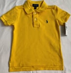 New Ralph Lauren Boys Cotton Polo-shirt 5 Years -Gold