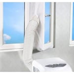 5.6M Joint de Fenêtre Kit De Calfeutrage Pour Climatiseurs Mobiles et Sèche-linge Voile de Vitre Blanc