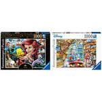 Ravensburger Disney Princess Heroines No.3 The Little Mermaid 1000 Piece Jigsaw Puzzle for Adults & Kids Age 12+ & Disney Pixar Toy Store 1000 Piece Jigsaw Puzzle for Adults & Kids Age 12 Years Up