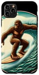 Coque pour iPhone 11 Pro Max Surf Bigfoot Sasquatch Yeti Holiday