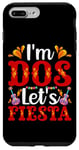 Coque pour iPhone 7 Plus/8 Plus I'm Dos Let's Fiesta Sombrero 2 ans 2ème anniversaire enfant