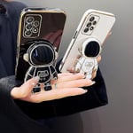 Lyxig astronaut stativfodral för Samsung Galaxy A53 A73 A13 A52 A72 A32 A22 A23 A12 A51 A71 A52s 5g 4g telefonhållare mjukt fodral