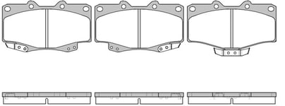 Bromsbelägg Roadhouse - Toyota - Hi-lux, Land cruiser, 4-runner. VW - Taro 4wd, Taro