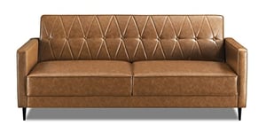 Rokoko Sofabed, Brown, Sofa Dimensions: W195 x D86 x H85cm
