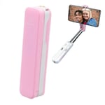 USAMS Usams™ Mini Selfie-stick Bluetooth Med Stativ - Svart Pink