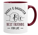 Acen Merchandise Tasse pour la fête des pères | Tasse pour papa et fille | Tasse à café pour petit déjeuner/cadeau d'anniversaire pour papa/oncle/maman