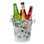 Champagne Ice Bucket Large Acrylic Clear Bowl Bar Wine Beer Party Drinks Chiller