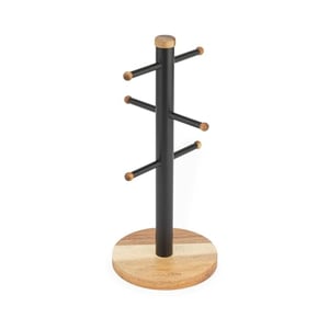 Porte-tasses En Bois 3 étages - Rangement Compact Pour Cuisine Ou Salon - 37x20x42 Cm