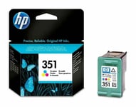 HP 351 Colour Original Ink Cartridge, Photosmart C4480 Printer, CB337EE INDATE