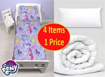 MY LITTLE PONY TODDLER BED SET 4 IN 1 BED IN BAG DUVET PILLOW COVER PILLOW CASE