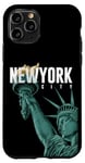 Coque pour iPhone 11 Pro Enjoy Cool New York City Statue Of Liberty Skyline Graphic
