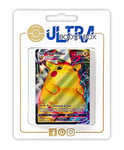Pikachu Vmax 44 185 Full Art - Ultraboost X Epée Et Bouclier 4 Voltage Éclatant - Coffret De 10 Cartes Pokémon Françaises
