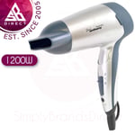 Lloytron H1010SV Travel Hair Dryer│2 Speed & Heat Settings│Folding Handle│InUK