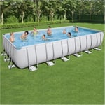 Bestway 24ft x 12ft 52in Power Steel Frame Pool Set