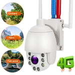 2.5inch 3G/4G 10x Zoom Dome CCTV IP Camera PTZ Night Outdoor Cam 110- NDE