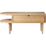 F24 Radius Benk 90 cm, Lakkert Eik, Matte lacquered Oak