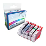 Refresh Cartridges Value Pack BCI-3eBk/6Bk/6C/6M/6Y Ink Compatible With Canon