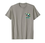 Cow Earth Day Green Tree Climate Awareness Pocket Design T-Shirt
