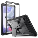 FINTIE Coque Antichoc pour Samsung Galaxy Tab A7 Lite 8.7" 2021 - Étui Housse avec Protection d'Écran et Béquille Intégrée Pochette pour SM-T220 / T225 / T227, Noir