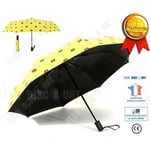 Paraply vattentätt anti UV-vikt anti rollover vindtätt solid knapp automatisk öppning nalle barnskydd
