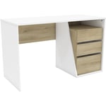 Bureau scandinave chêne/blanc Dixon Blanc