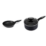 Zyliss E980063 Ultimate Non-Stick Frying Pan | 20cm/8in | Forged Aluminium | Black | Rockpearl Plus Non-Stick Technology | Suitable for All Hobs Including Induction