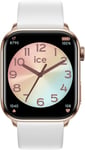 Montre connectée Ice-Watch Smart 2.0 38 mm Or Rose avec bracelet Blanc