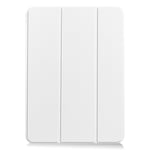 Litchi Skin Tri-Fold Etui for iPad Air 10.9 (2020) - Hvit