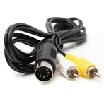 Cable Audio vidéo AV RCA TV Pour Sega Genesis (megadrive 1) et Master System- 1,8 mètre - Straße Game ®