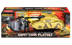 Combat Mission Army Tank Playset Military Base Soldier Kids Children Toy Gift