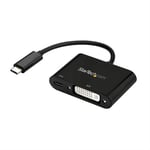 StarTech.com USB C to DVI Adapter with Power Delivery - 1080p USB Typ