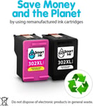 Smart Ink Re-manufactured Ink Cartridge Replacement HP 302 XL 302XL black Colour