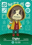 Nintendo Digby Animal Crossing Happy Home Designer Amiibo Card - 213/300