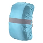 55-65L Waterproof Backpack Rain Cover with Reflective Strap L Light Blue