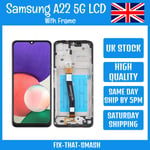 Samsung Galaxy A22 5G A226 Replacement LCD Display Screen Touch Digitizer +Frame