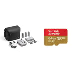 DJI Mini 2 Fly More Combo (UK) + Care Refresh (Auto-activated) & SanDisk Extreme 64 GB microSDXC Memory Card + SD Adapter, Red/Gold