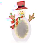 LED snögubbe med 2 tunnelljus Julfigur julbelysning