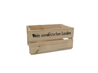 EUROPALMS Wine Crate natural, Europalms Vinlåda trä lantlig naturtrogen