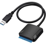 Satohom USB 3.0 to SATA Adapter USB to SATA Cable for 2.5 3.5 Inch Hard Disk Drive HDD SSD External SATA Converter Plug Play Lead Cable USB SATA Connector Data Transfer for Windows PC Laptop Computer