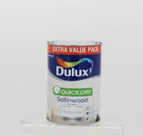 Dulux Satinwood Pure Brilliant White Paint 1.25L Wood & Metal Interior Use Only