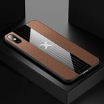 Holster Mobile Phone Cases/Covers, For iPhone X/XS XINLI Stitching Cloth Texture Shockproof TPU Protective Case (Size : Eda00120504c)