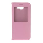Folio Book Style Leather Case Litchi Texture Horizontal Flip Leather Case with Call Display ID, for Galaxy J7 Prime (Color : Pink)