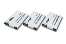 vhbw 3x Li-Ion batterie 950mAh (3.7V) pour combiné téléphonique téléphone fixe Siemens Gigaset SL4 Professional, Unify Openstage SL4