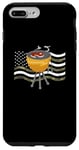 Coque pour iPhone 7 Plus/8 Plus BBQ Grill Drapeau Américain Barbecue 4 juillet Grilling US