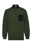 Brodie Rugby Shirt Designers Polos Long-sleeved Green Wood Wood