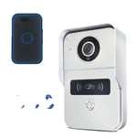 Smart Video Doorbell, 1080P upplösning, kompatibel med Google Home, Vit Lägg till 64GB