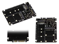 KALEA-INFORMATIQUE Adaptateur pour SSD M2 NGFF SATA B ou B+M Key et/ou SSD mSATA vers SATA